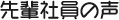先輩社員の声