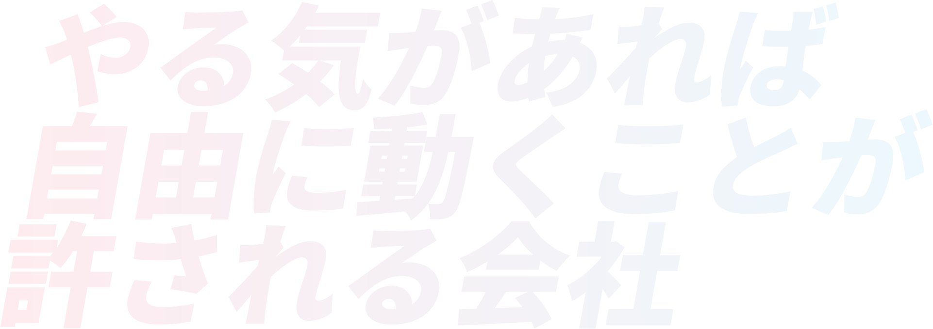 やる気があれば自由に動くことが許される会社